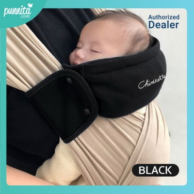 Cherinette Head supporter หมอนรองคอสำหรับผ้าอุ้ม/เป้อุ้ม ปรับเป็น Hoodie กันลมได้ สี  Black